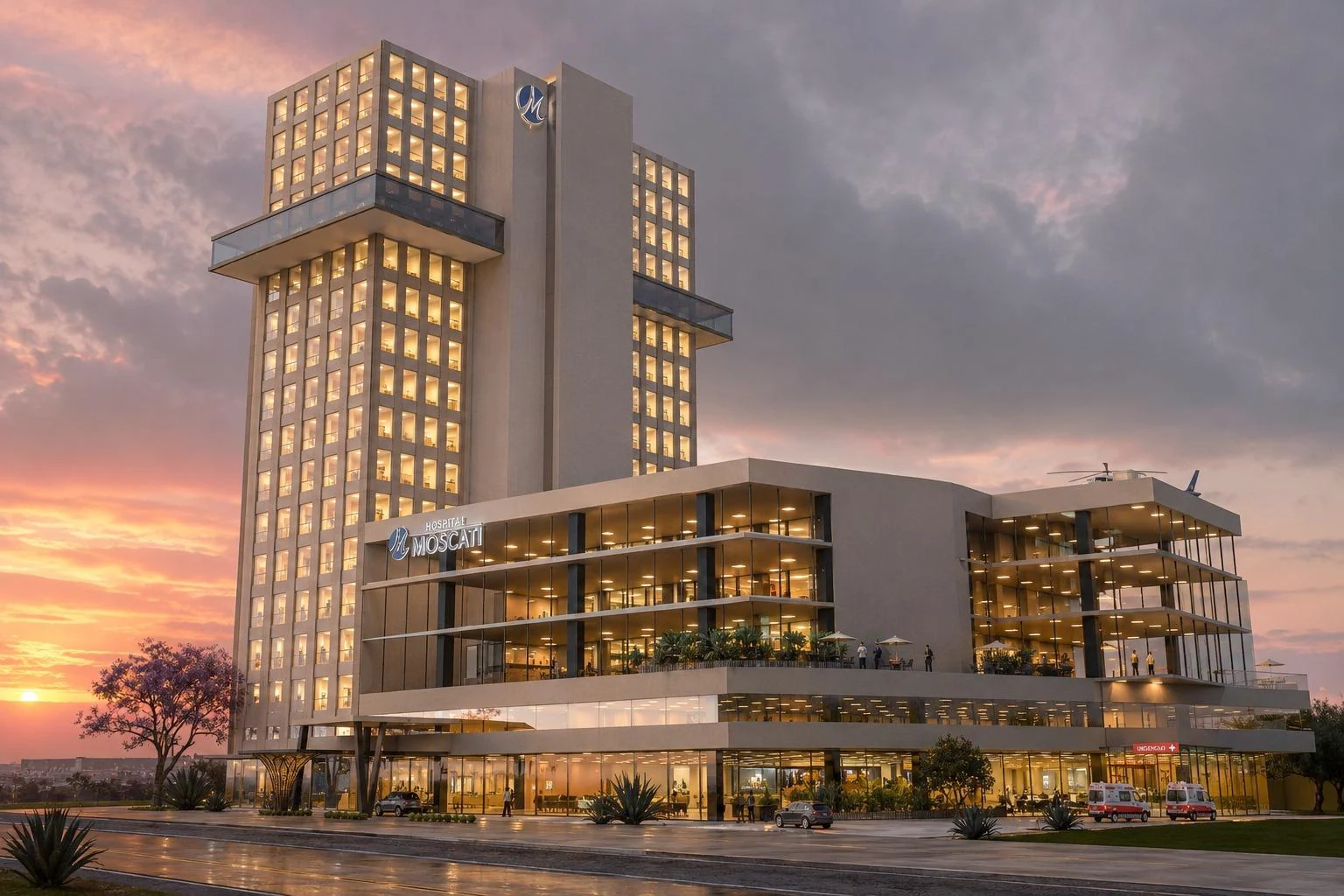 Render del arquitecto: el conjunto visto de frente