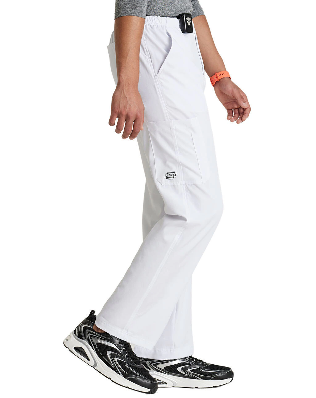 Vista 6 de Pijama Quirúrgica Blanca para Hombre Skechers SK0112-SK0215
