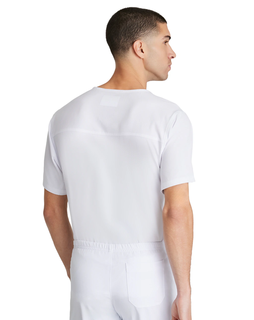 Vista 7 de Pijama Quirúrgica Blanca Para Hombre Skechers SK0112-SKP718