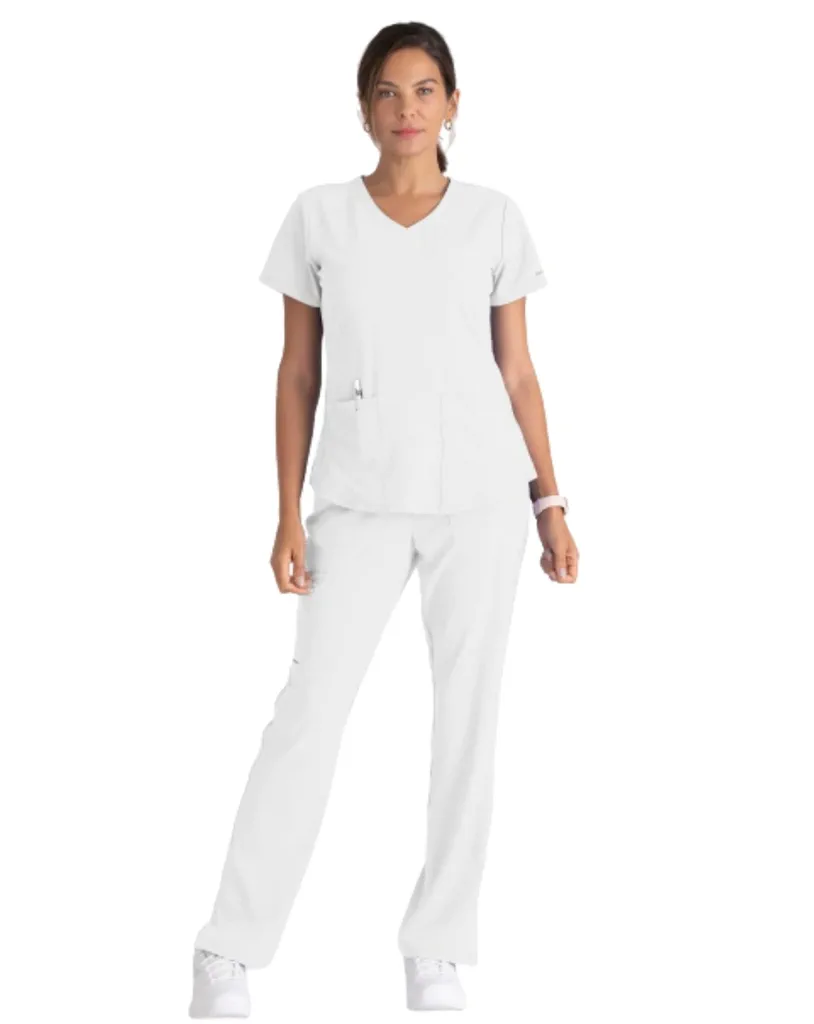 Pijama Quirúrgica Blanca para Mujer Skechers SK101-SK201