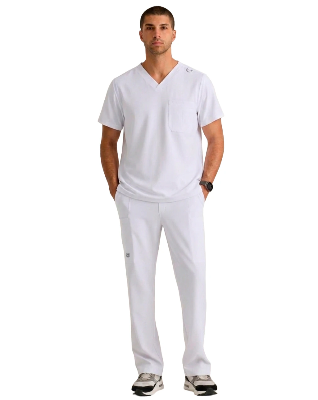 Pijama Quirúrgica Blanca Para Hombre Skechers SK0112-SKP718
