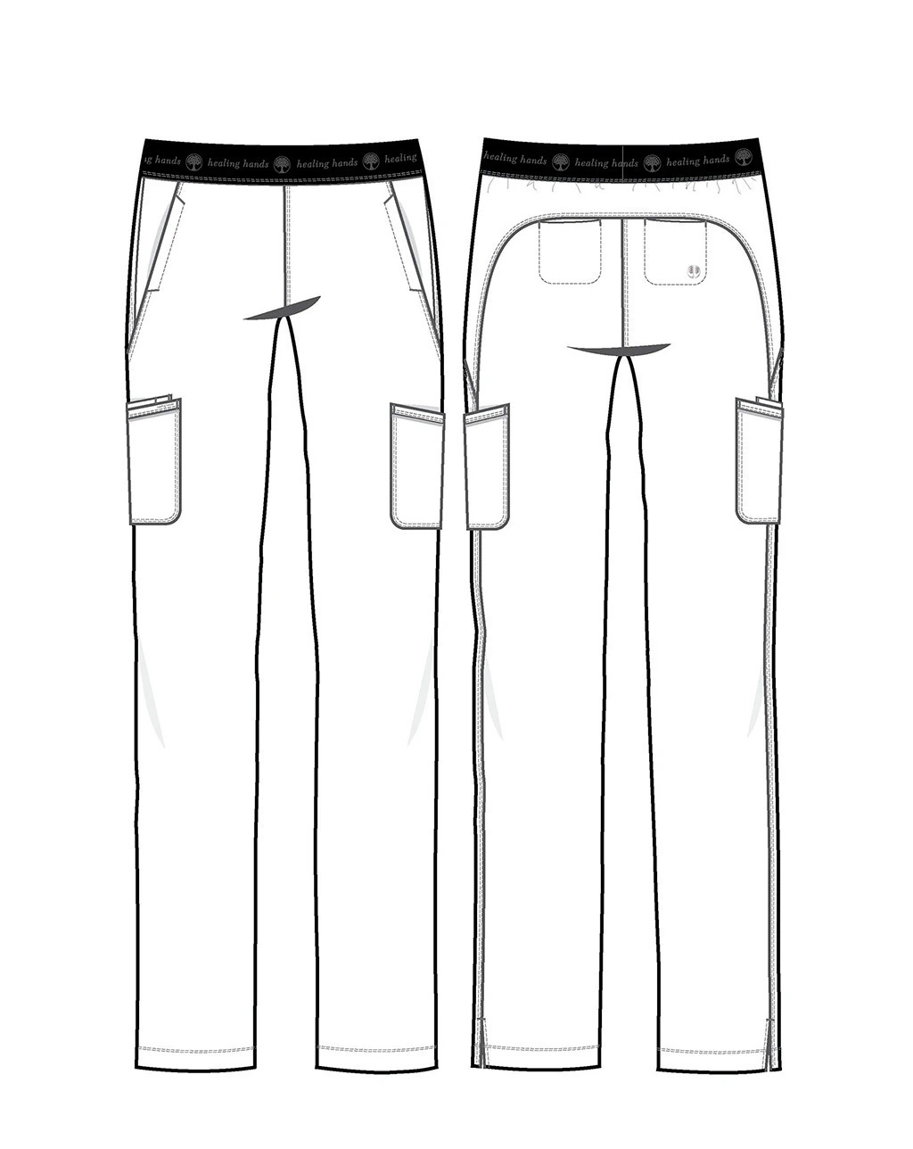 Vista 5 de Pantalón Quirúrgico para Mujer Healing Hands® Mod. 9500