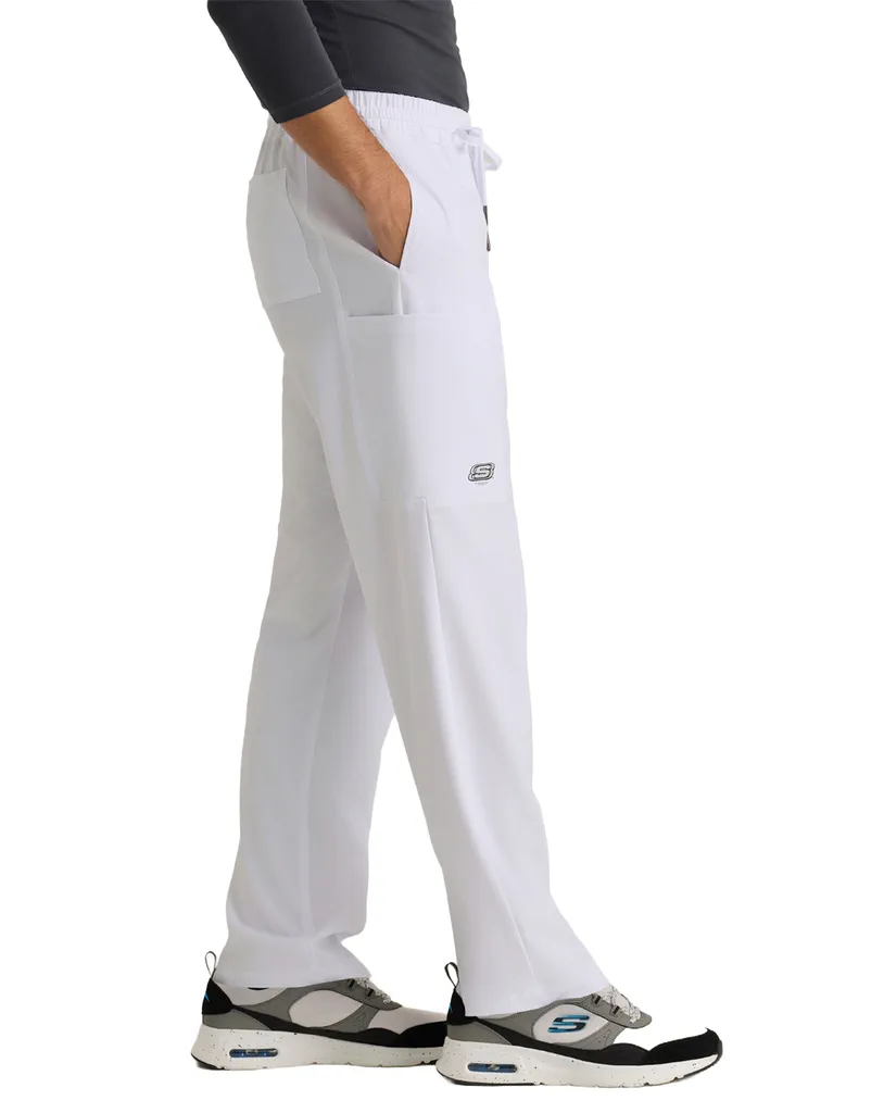 Vista 5 de Pijama Quirúrgica Blanca Para Hombre Skechers SK0112-SKP718