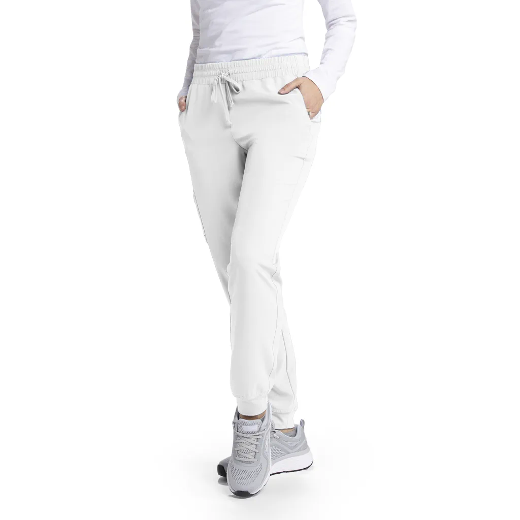 Vista 3 de Pijama Quirúrgica Blanca para Mujer Skechers SK101-SKP552